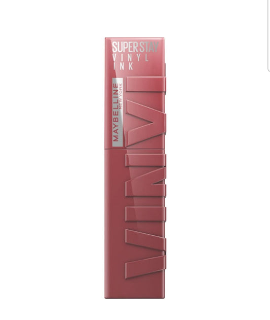 Maybelline New York, SuperStay Vinyl Ink Longwear, Smudge-free Liquid Lipstick, Long Lasting up to 16hr, Highly Pigmented Color, Shine Finish, SuperStay Vinyl Ink Longwear, Vinyl Ink 40 Witty