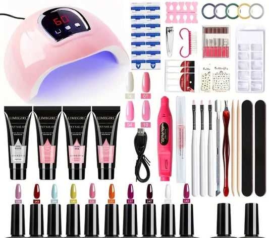 Limegirl Gel Nail Polish Kit with Nail Lamp,