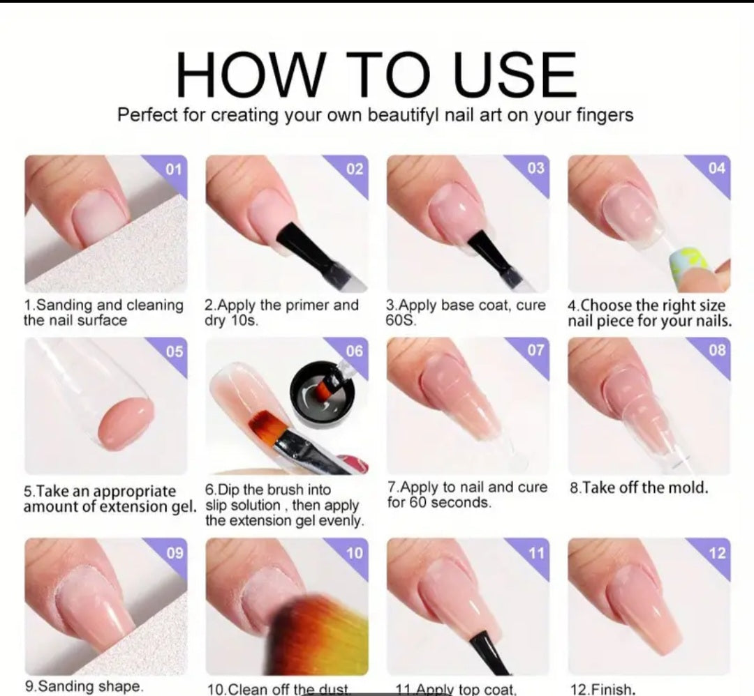 Limegirl Gel Nail Polish Kit with Nail Lamp,
