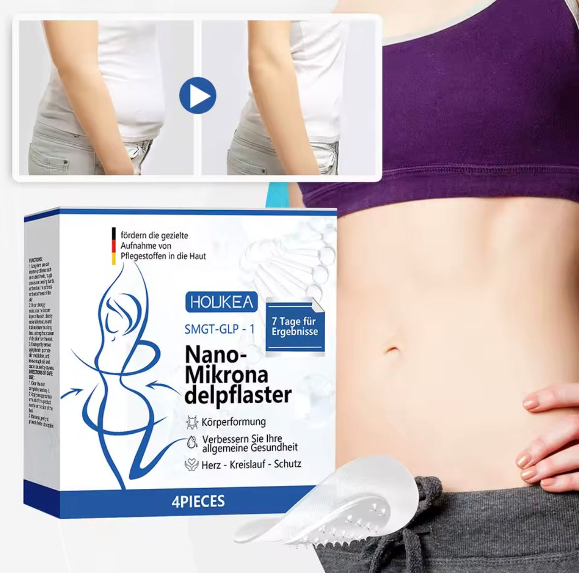 Microneedlepatch Painless For Body Care Nanos Microneedles Body Care Patch for Men Women Body Care for Weight Management