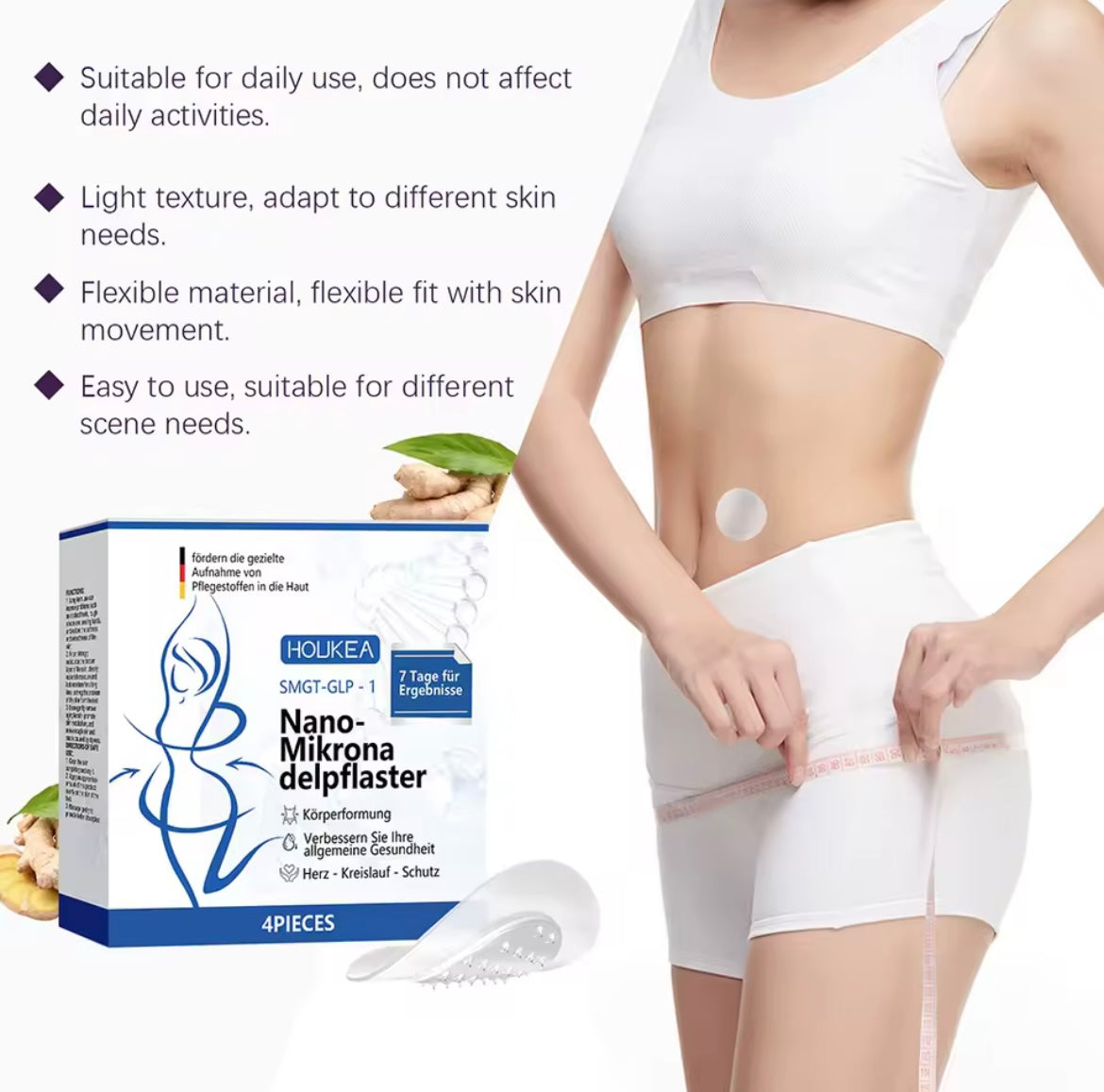 Microneedlepatch Painless For Body Care Nanos Microneedles Body Care Patch for Men Women Body Care for Weight Management