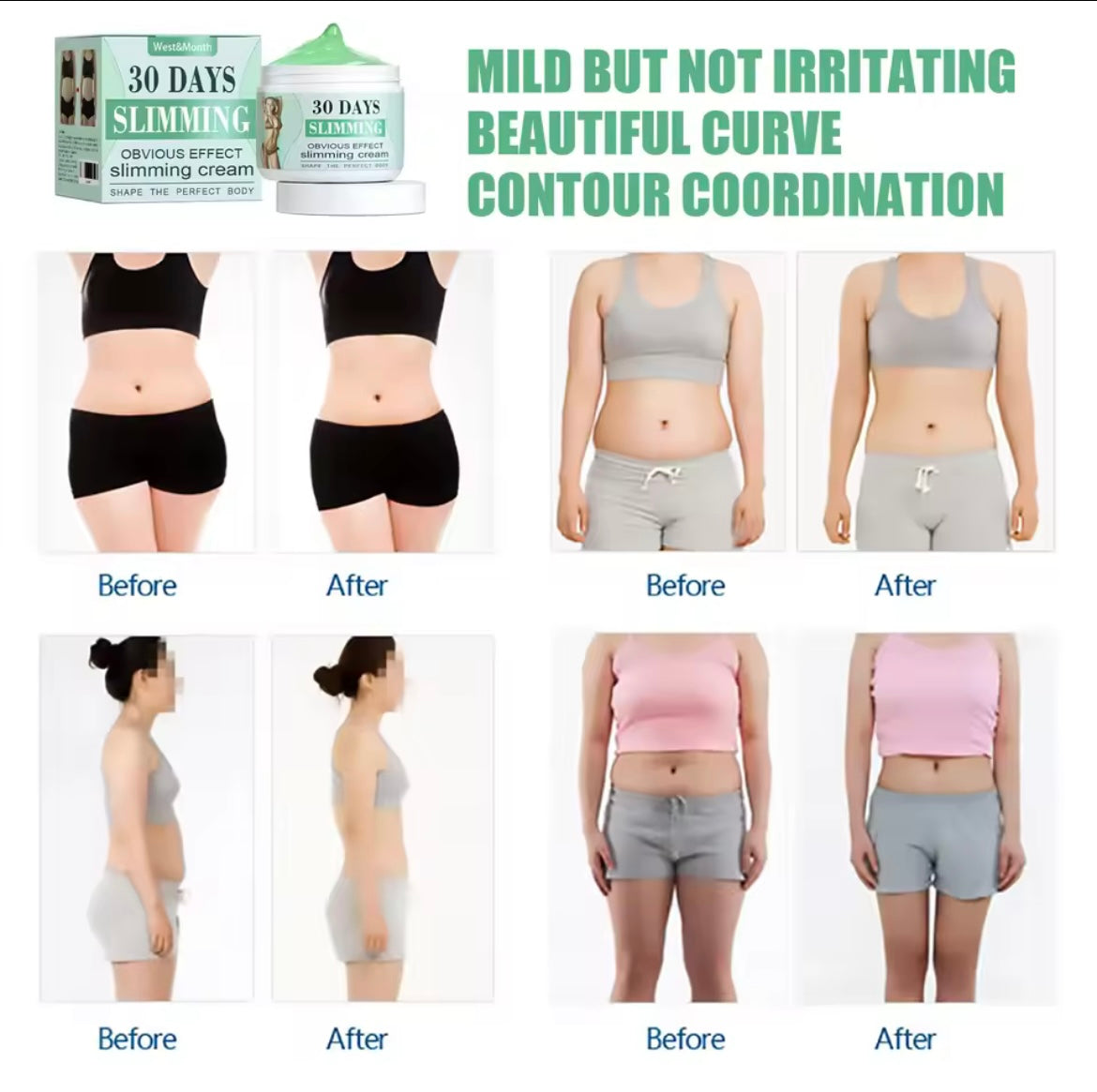 Slimming Cream Fat Burning Abdomen Shrinking Body Firming Fat for Stomach Legs and Buttocks Waist Weight Loss Massage Cream