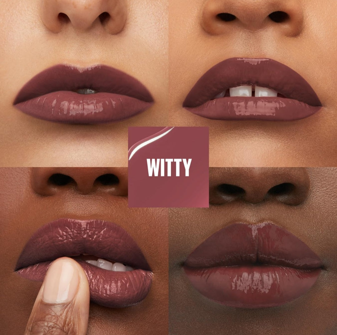 Maybelline New York, SuperStay Vinyl Ink Longwear, Smudge-free Liquid Lipstick, Long Lasting up to 16hr, Highly Pigmented Color, Shine Finish, SuperStay Vinyl Ink Longwear, Vinyl Ink 40 Witty