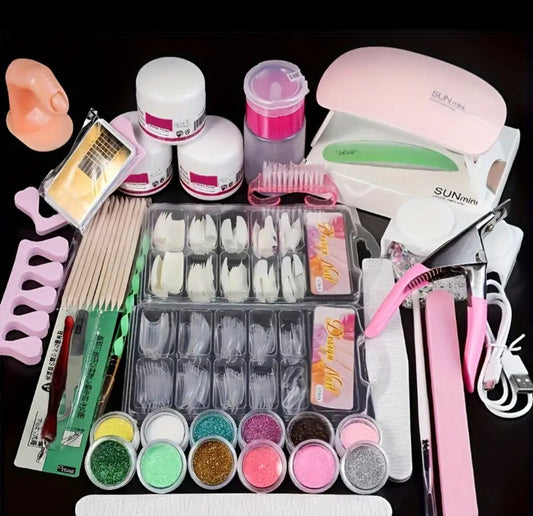 24in 1 Acrylic Nail Kit for Beginners 12 Color