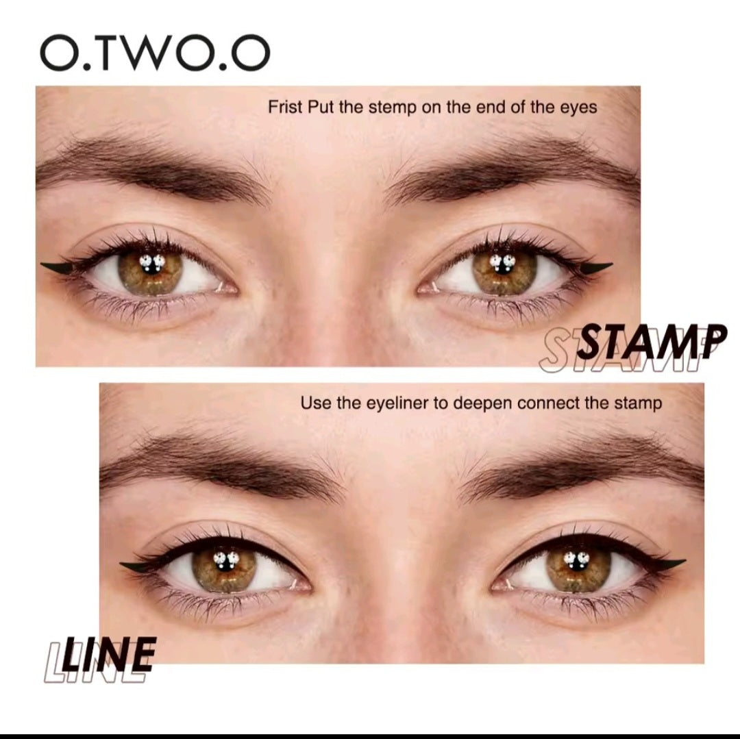 O.TWO.O Eyeliner Stamp Black Liquid Eyeliner Pen